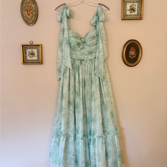 Petal & Pup Dresses & Skirts - Petal & Pup Mint Green Floral Midi Dress